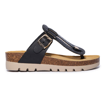 Plakton Thong Sandal – Carmella Black